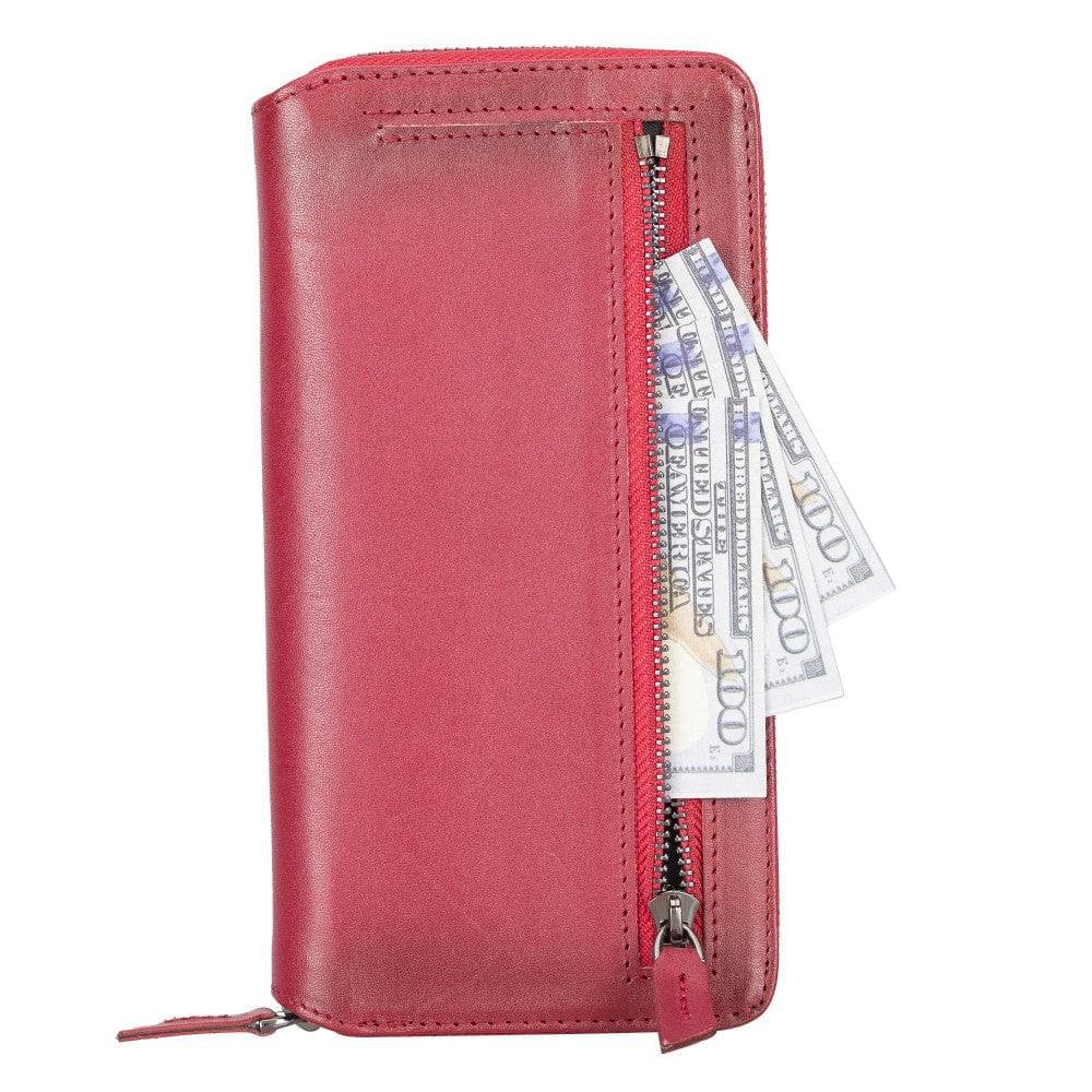 Detachable Leather Zipper Wallet Cases for Apple iPhone 13 Series